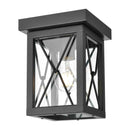 dvp43374bk-cl - outdoor flush Black with Clear Glass - www.donslighthouse.ca