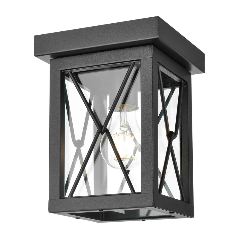 dvp43374bk-cl - outdoor flush Black with Clear Glass - www.donslighthouse.ca