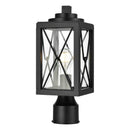dvp43377bk-cl - outdoor post Black with Clear Glass - www.donslighthouse.ca