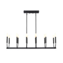 dvp44002mf_gr - linear chandelier Multiple Finishes and Graphite - www.donslighthouse.ca