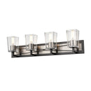 dvp46944sn_gr-cl - vanity 4 light Satin Nickel and Graphite with Clear Glass - www.donslighthouse.ca