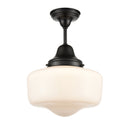 dvp7511eb - semi flush Ebony with True Opal Glass - www.donslighthouse.ca