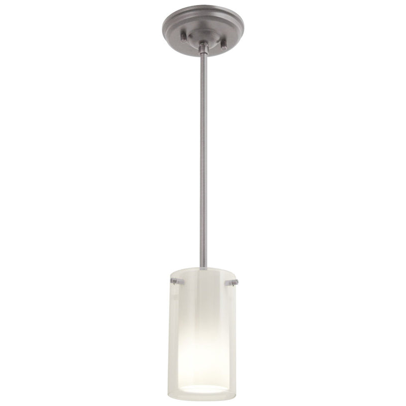 dvp9019bn-op - mini pendant Buffed Nickel with Half Opal Glass - www.donslighthouse.ca