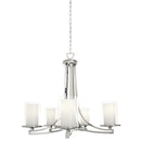 dvp9025ch-op - chandelier Chrome with Half Opal Glass - www.donslighthouse.ca