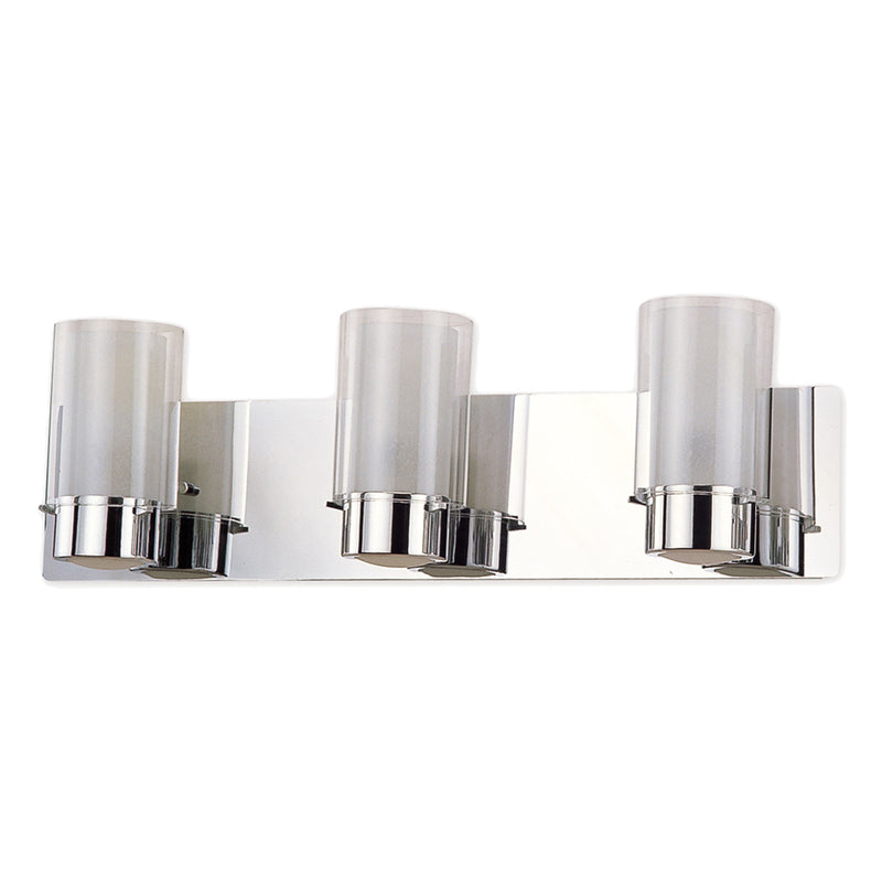 dvp9043ch-op - vanity 3 light Chrome with Half Opal Glass - www.donslighthouse.ca