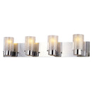 dvp9044ch-op - vanity 4 light Chrome with Half Opal Glass - www.donslighthouse.ca