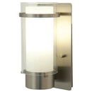 dvp9062bn-op - wall light Buffed Nickel with Half Opal Glass - www.donslighthouse.ca