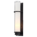 dvp9074hb-op - outdoor wall Hammered Black with Half Opal Glass - www.donslighthouse.ca