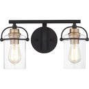 emr8602mbk - vanity 2 light Matte Black - www.donslighthouse.ca