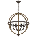 Fusion - Pendant 6 light rustic black - FSN3525RK