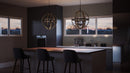 Fusion - Pendant 6 light rustic black - FSN3525RK