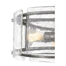 Fortress - Semi-flush mount 3 light mottled silver - FTS1716MM