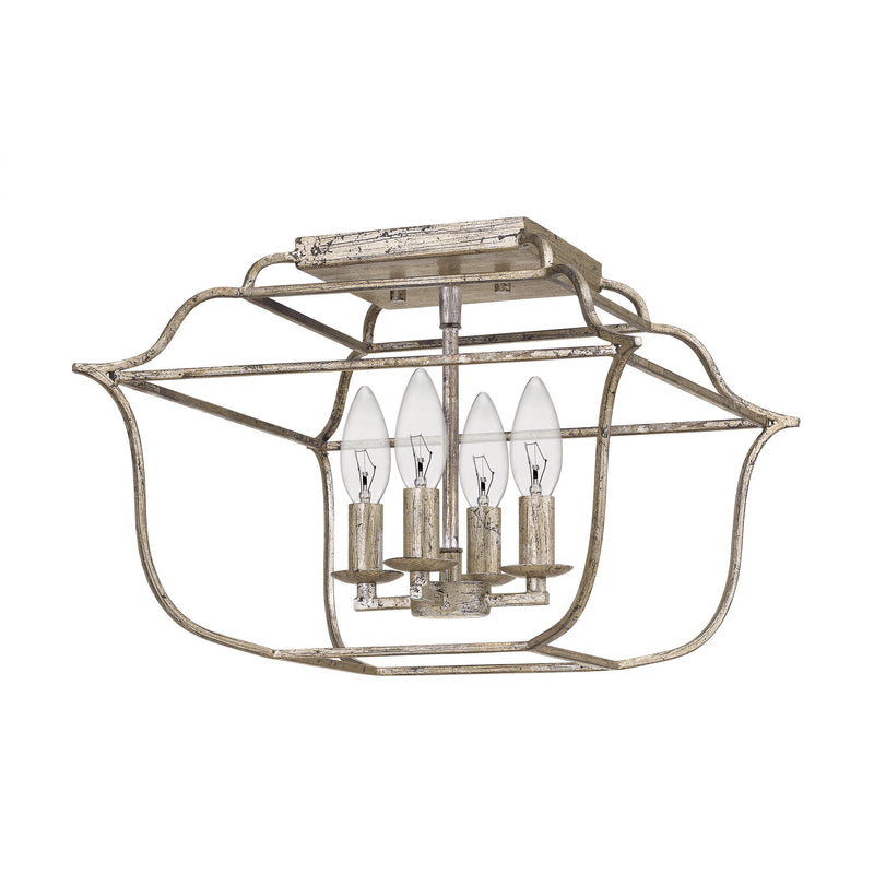 Gallery - Semi flush mount 4 light century silver - GLY1714CS