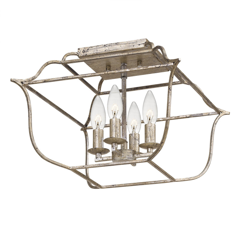 Gallery - Semi flush mount 4 light century silver - GLY1714CS