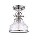 Grant - Semiflush mount 1 light brushed nickel - GRTS1708BN