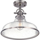 Grant - Semiflush mount 1 light brushed nickel - GRTS1714BN
