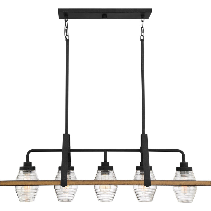 Guilford - Linear chandelier 5 light grey ash - GUI540GK