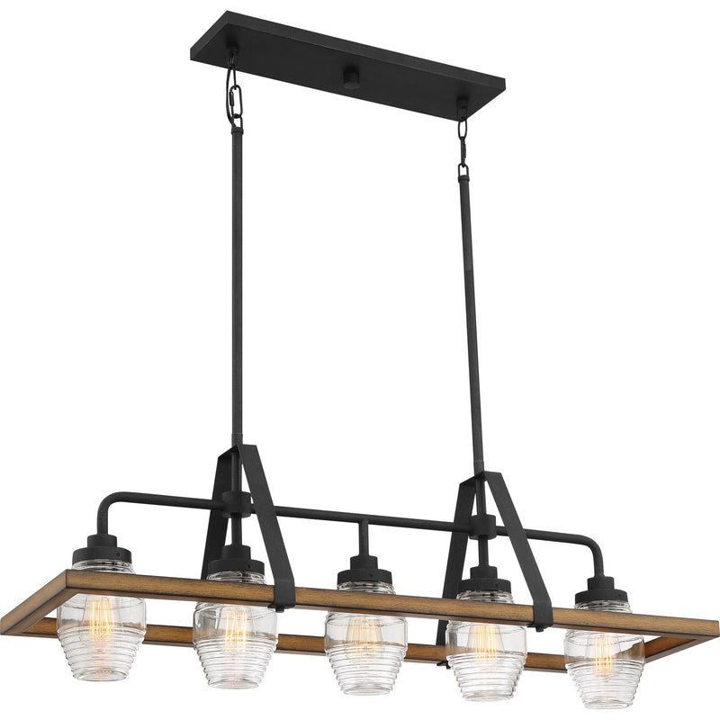 Guilford - Linear chandelier 5 light grey ash - GUI540GK