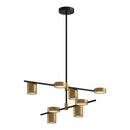 ch96840-bk-bg - chandelier Black/Brushed Gold - www.donslighthouse.ca