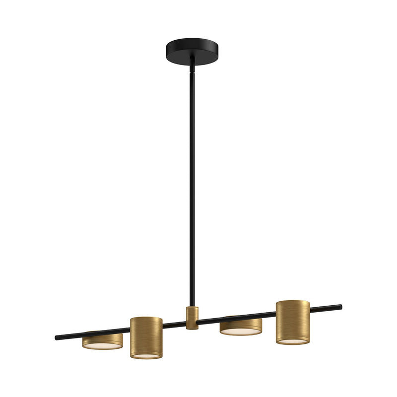 lp96840-bk-bg - linear chandelier Black/Brushed Gold - www.donslighthouse.ca