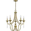 Joules - Chandelier 5 light aged brass - JOU5025AB