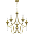 Joules - Chandelier 5 light aged brass - JOU5025AB