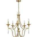 Joules - Chandelier 5 light aged brass - JOU5025AB