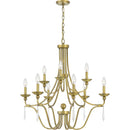 Joules - Chandelier 9 light aged brass - JOU5032AB