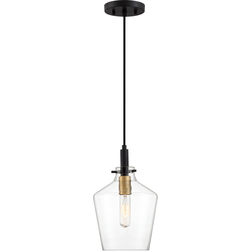 June - Mini pendant 1 light earth black - JUN1508EK