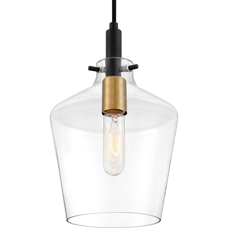 June - Mini pendant 1 light earth black - JUN1508EK