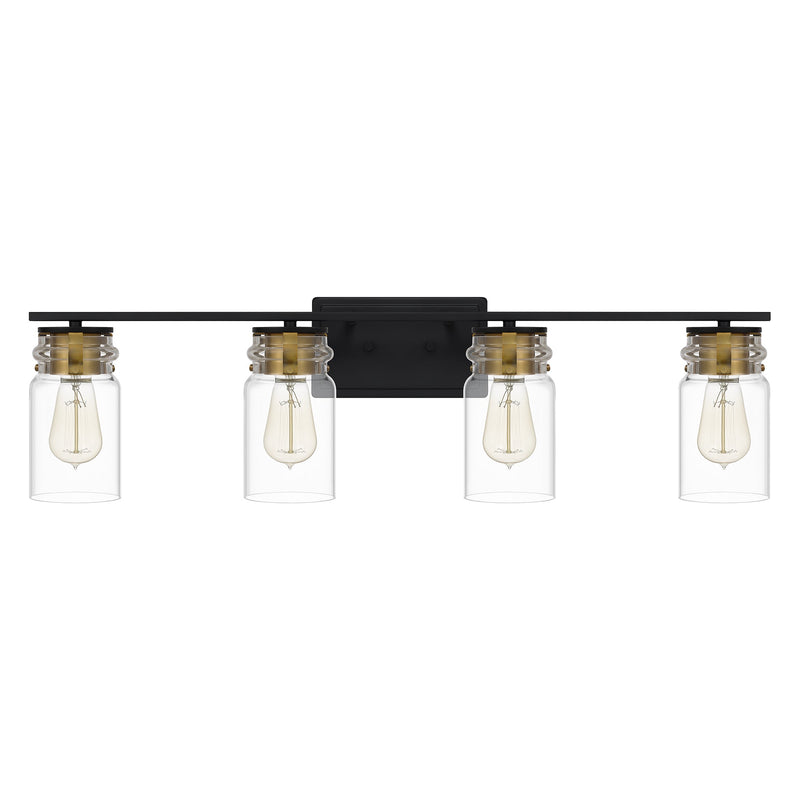Keesey - Bath 4 lights matte black - KEE8632MBK