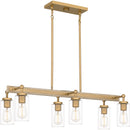 kel633nws - linear chandelier Nouveau Painted Weathered Brass - www.donslighthouse.ca