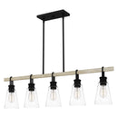 Kingsbridge - Linear chandelier 5 lights earth black - KGB142EK