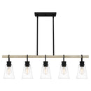 Kingsbridge - Linear chandelier 5 lights earth black - KGB142EK