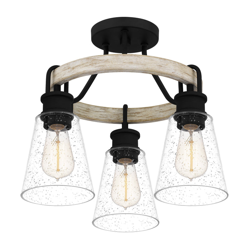 Kingsbridge - Semi flush 3 lights earth black - KGB1718EK