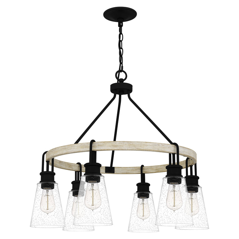 Kingsbridge - Chandelier 6 lights earth black - KGB5029EK