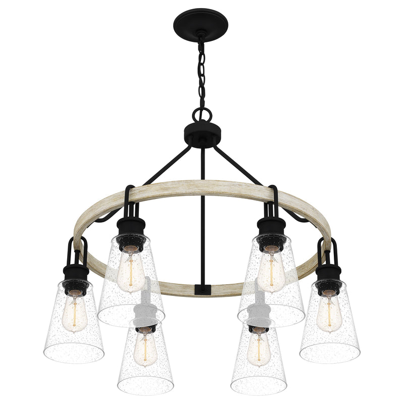 Kingsbridge - Chandelier 6 lights earth black - KGB5029EK