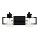 lans8618mbk - vanity 2 light Matte Black - www.donslighthouse.ca