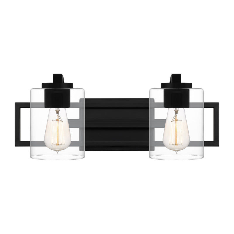 lans8618mbk - vanity 2 light Matte Black - www.donslighthouse.ca