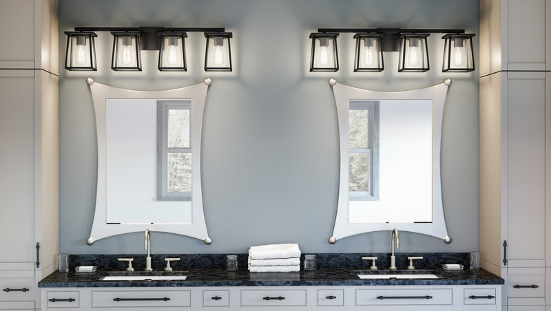 Lodge - Bath 4 light matte black - LDG8633MBK