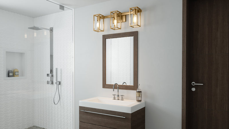 Leighton - Bath 3 light weathered brass - LGN8724WS