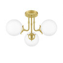 Landry - Semi flush mount 3 light satin brass - LRY1720Y