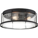 Ludlow - Flush mount 3 light earth black - LUD1613EK