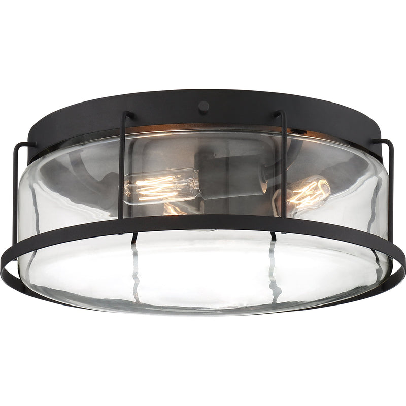 Ludlow - Flush mount 3 light earth black - LUD1613EK