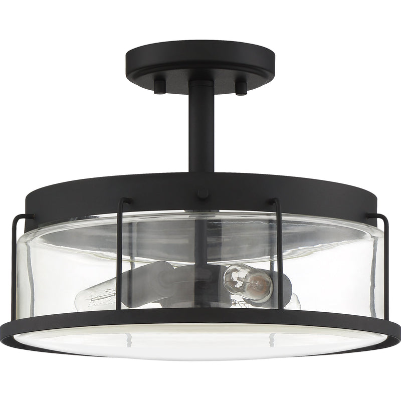 Ludlow - Semi-flush mount 3 light earth black - LUD1713EK