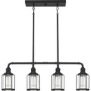 Ludlow - Linear chandelier 4 light earth black - LUD434EK