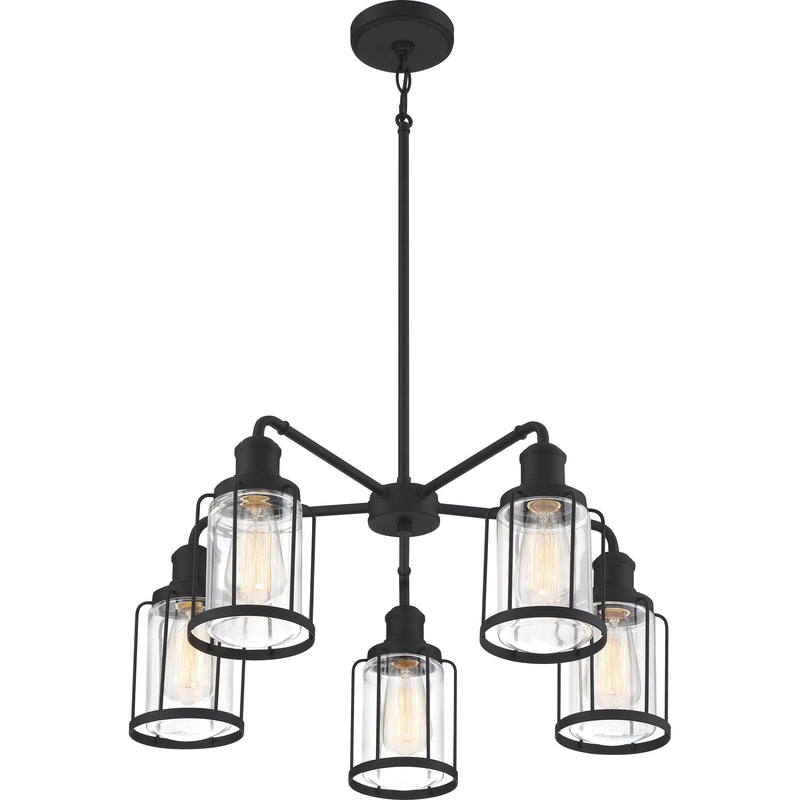 Ludlow - Chandelier 5 light earth black - LUD5026EK