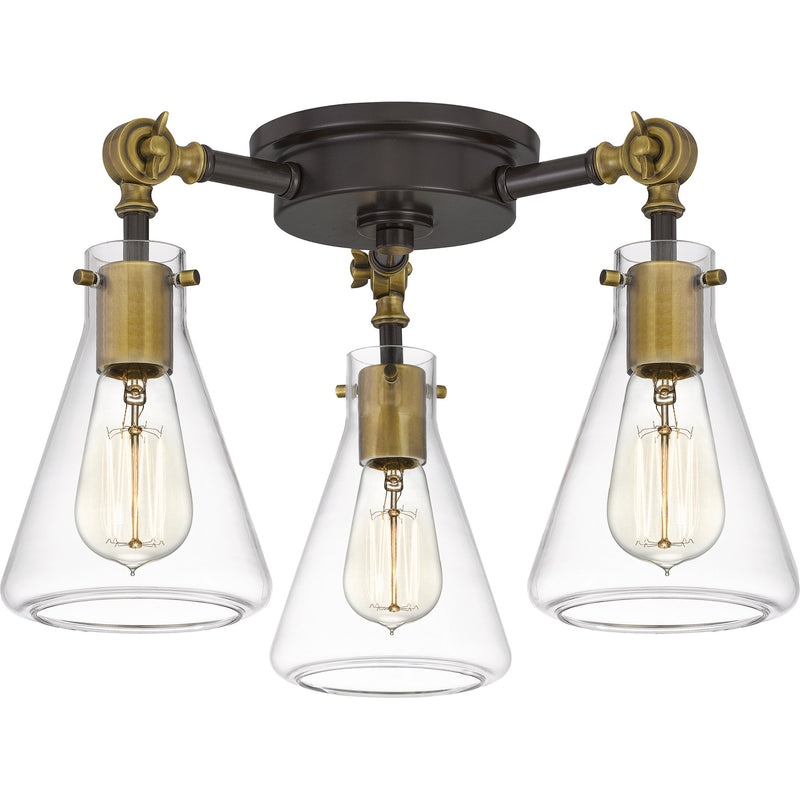 McCall - Semi flush 3 light western bronze - MCC1718WT
