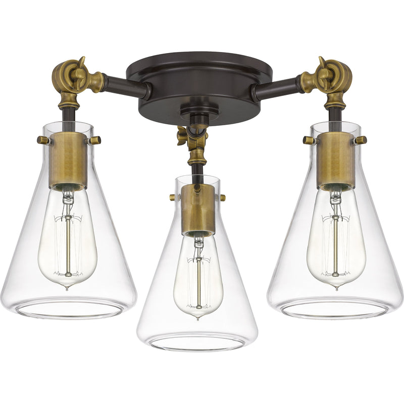 McCall - Semi flush 3 light western bronze - MCC1718WT