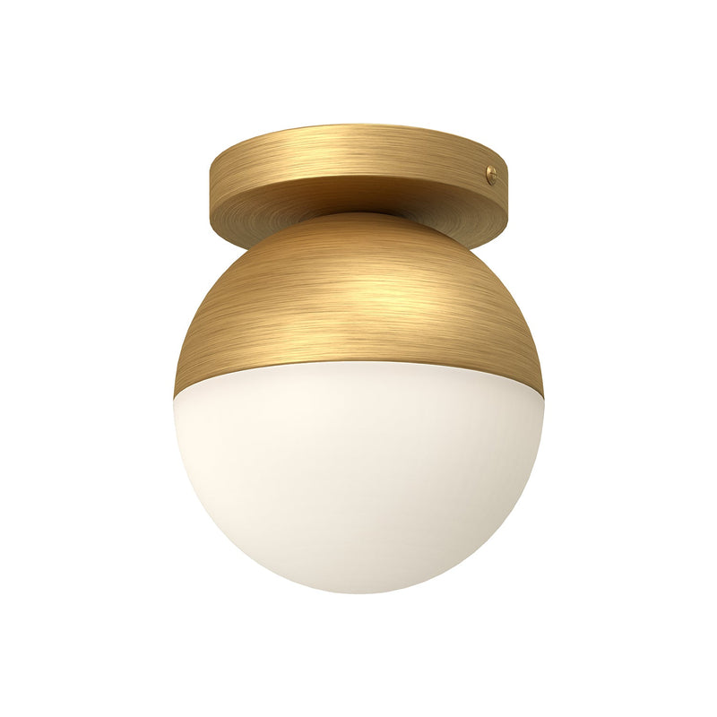 fm58306-bg-op - flush mount Brushed Gold/Opal Glass - www.donslighthouse.ca